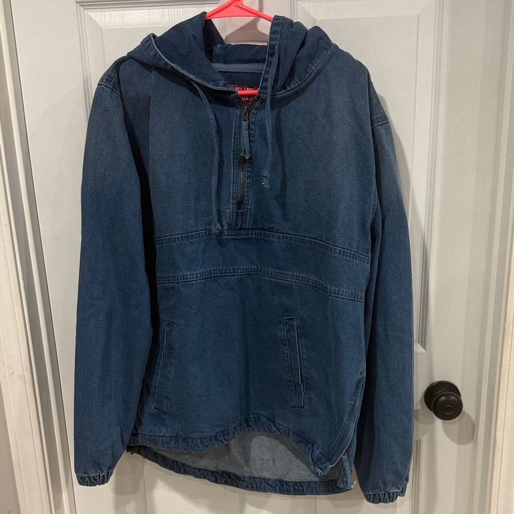 Blue Denim Hooded Jacket